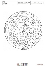 Mandala boyama sayfaları